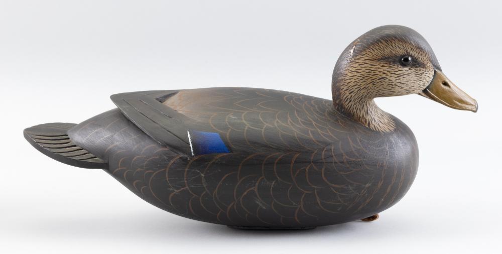 JOHN HOLLOWAY BLACK DUCK DECOY 34c4ec