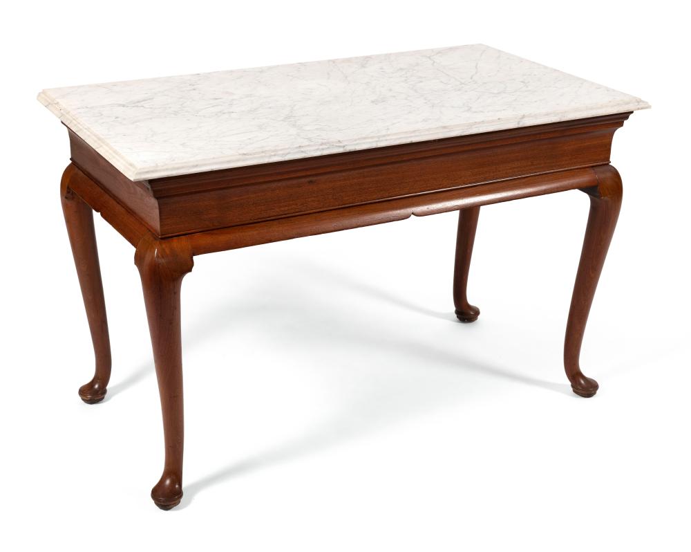 GEORGIAN MARBLE-TOP PIER TABLE