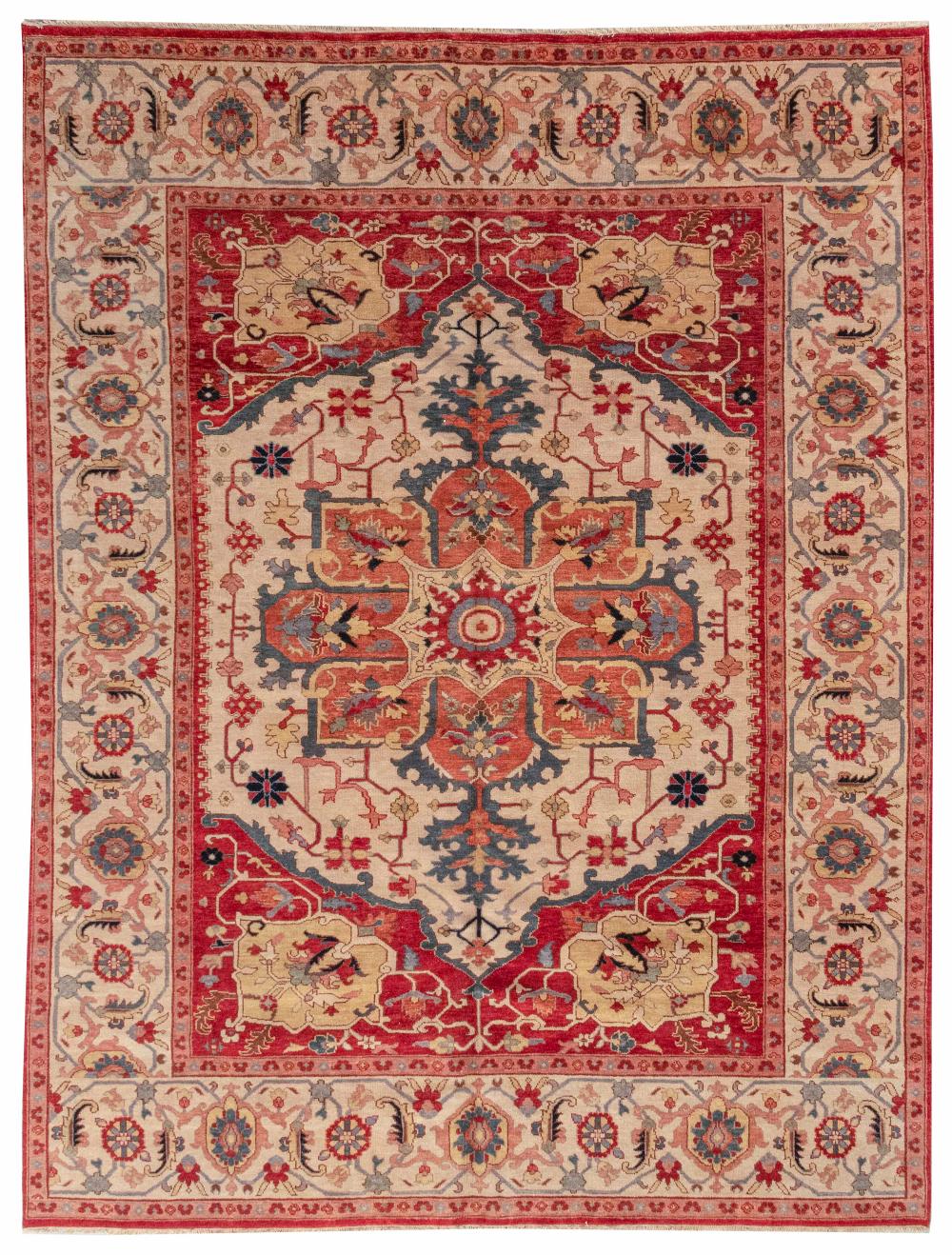 ORIENTAL RUG: HERIZ 8'10" X 11'7"ORIENTAL