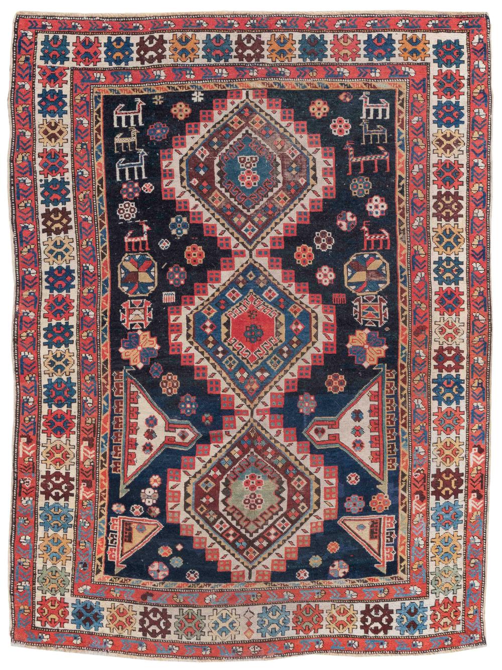 ORIENTAL RUG: CAUCASIAN 3'11" X