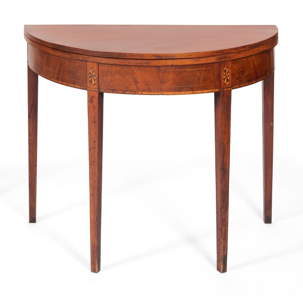 DEMILUNE CARD TABLE NEW YORK CIRCA 34c5aa