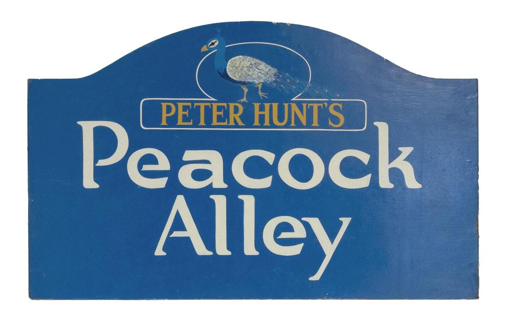 DOUBLE-SIDED SIGN "PETER HUNT'S