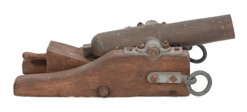 BRONZE SHIP S CANNON DATED 1831 34c739
