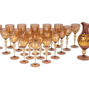 A Venetian Gilt Decorated Glass 34c79e