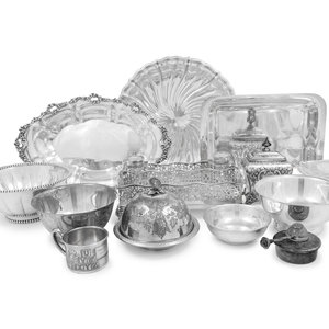 A Group of Silver and Silver-Plate