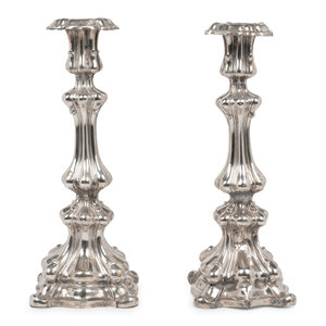 A Pair of Continental Silver-Plate