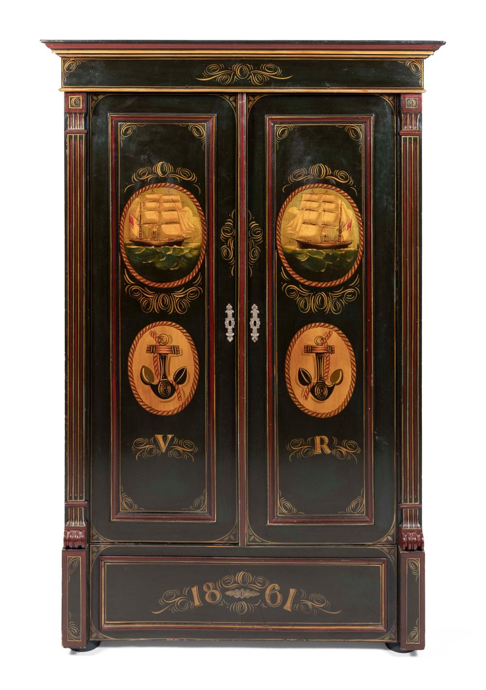 DECORATIVE MARITIME THEMED TWO DOOR 34c87a