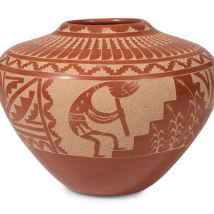 Alvina Yepa Jemez b 1954 Redware 34c8b3