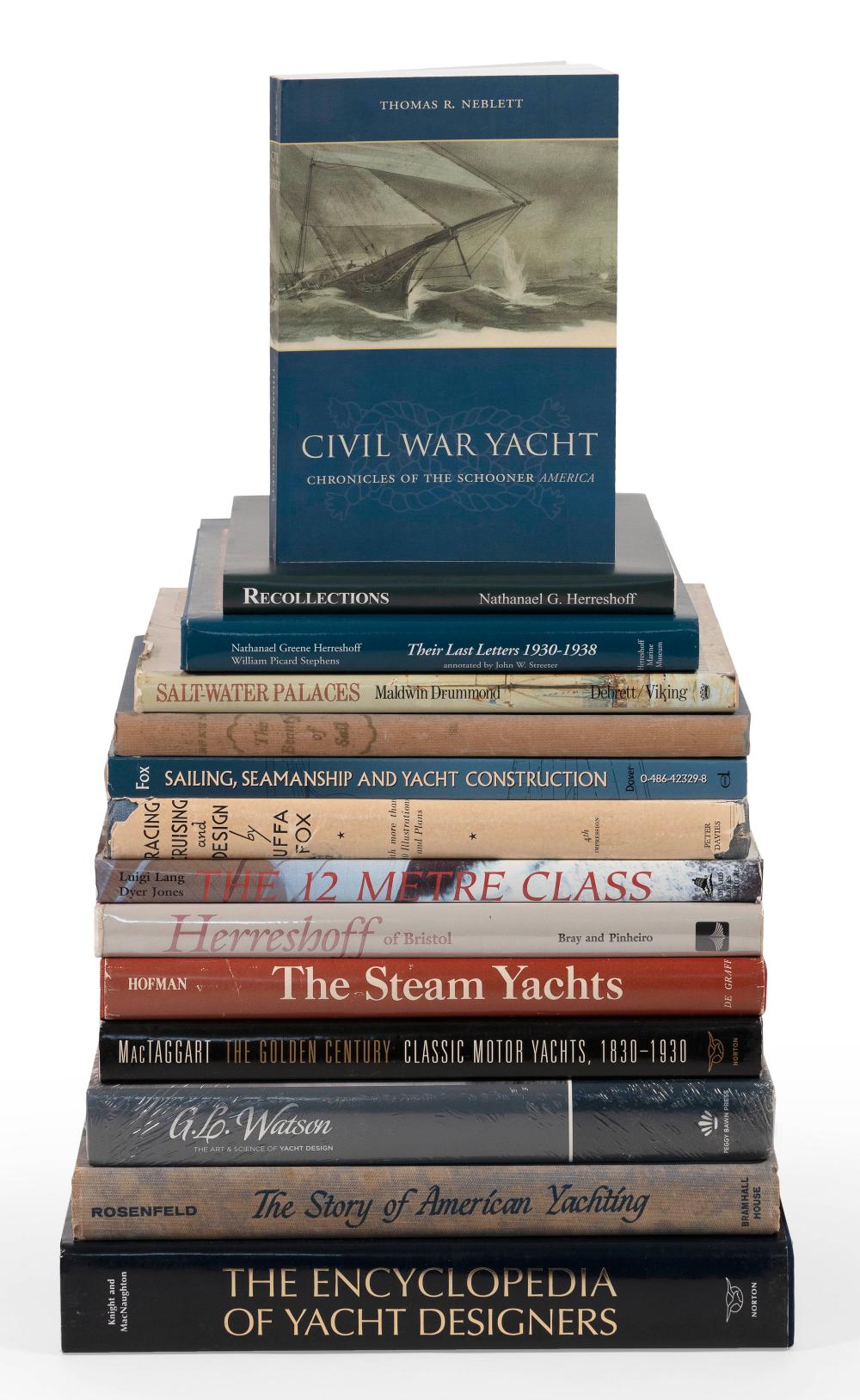 FOURTEEN BOOKS ON YACHTING AND