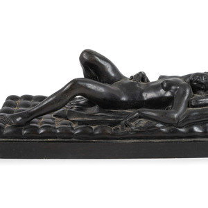 A Cast Bronze Figure of a Reclining 34c971