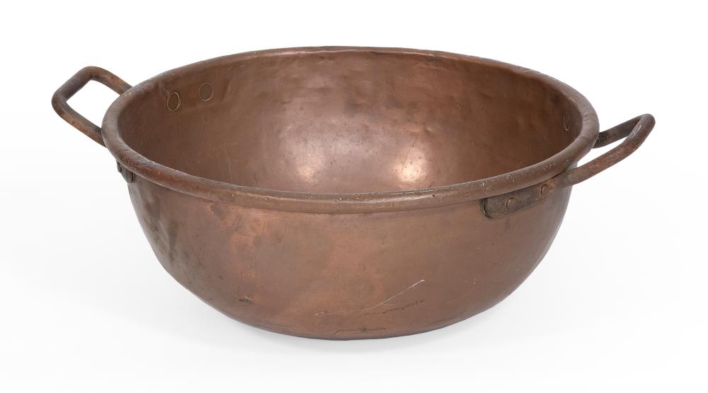 LARGE COPPER POT 19TH CENTURY HEIGHT