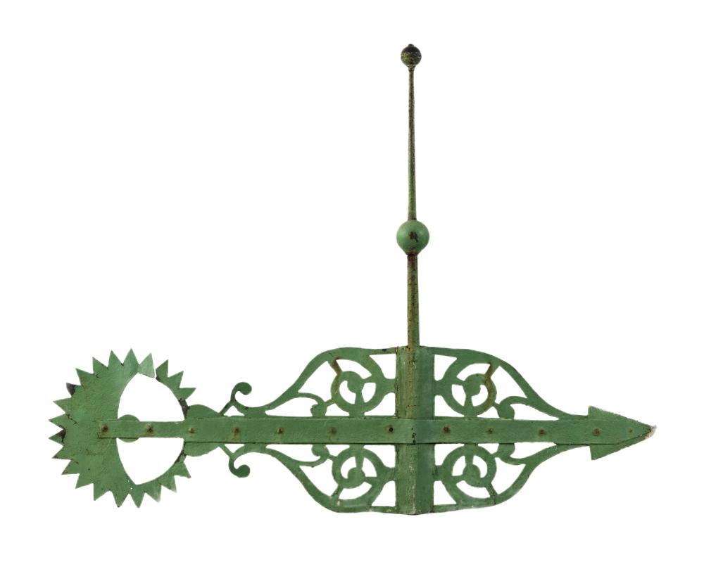 CAST IRON BANNERETTE WEATHER VANE 34c987