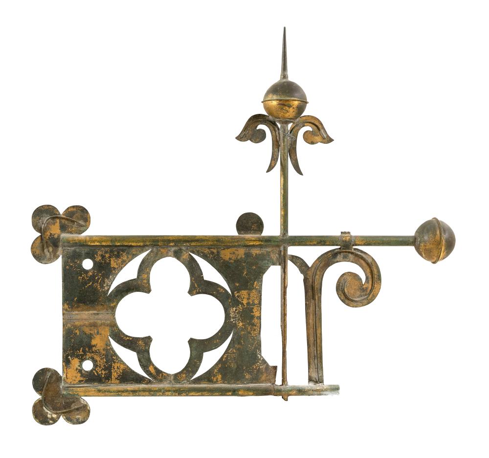 GILT METAL BANNERETTE WEATHER VANE 34c9d0