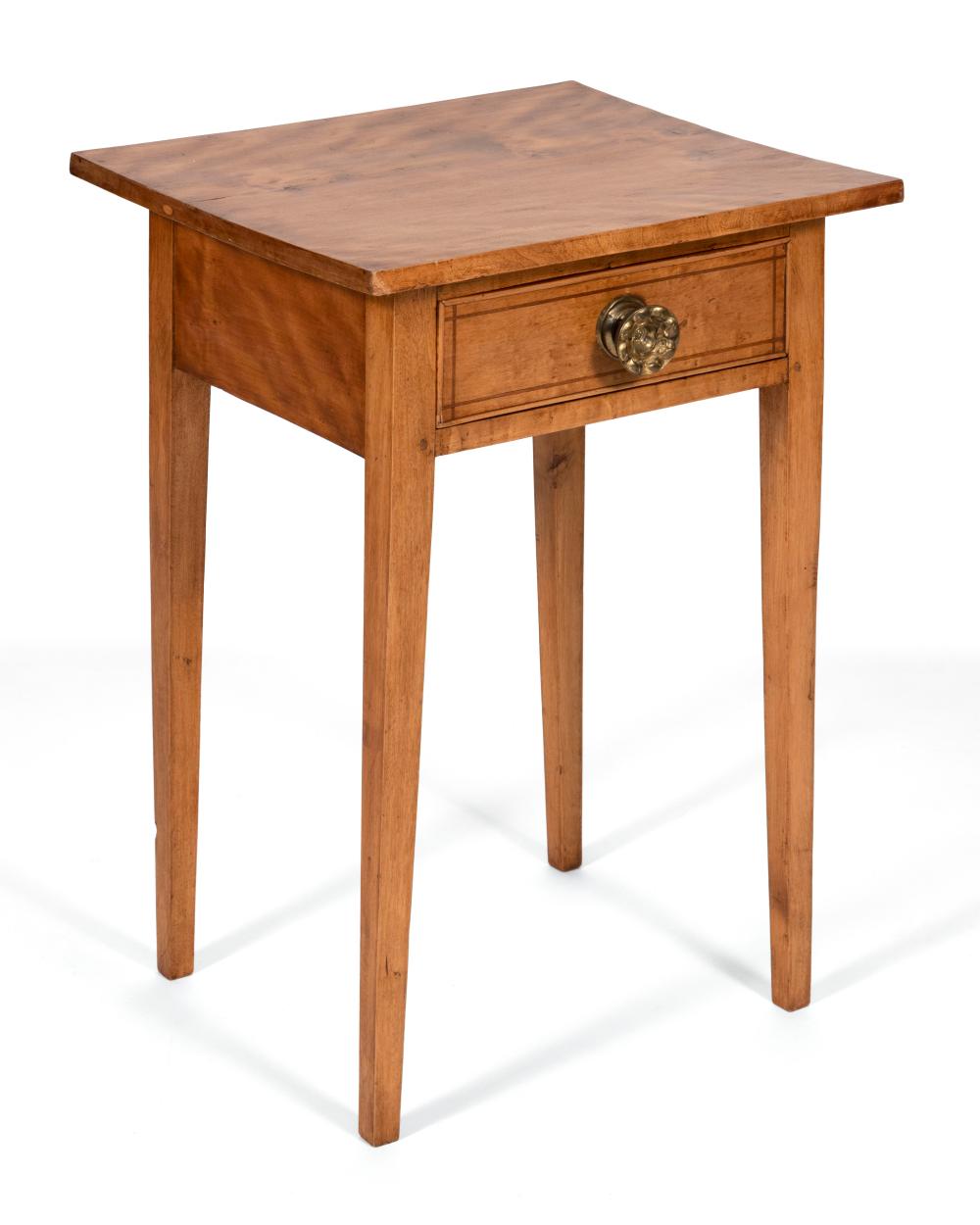 ONE-DRAWER STAND CIRCA 1810 HEIGHT 27.75.