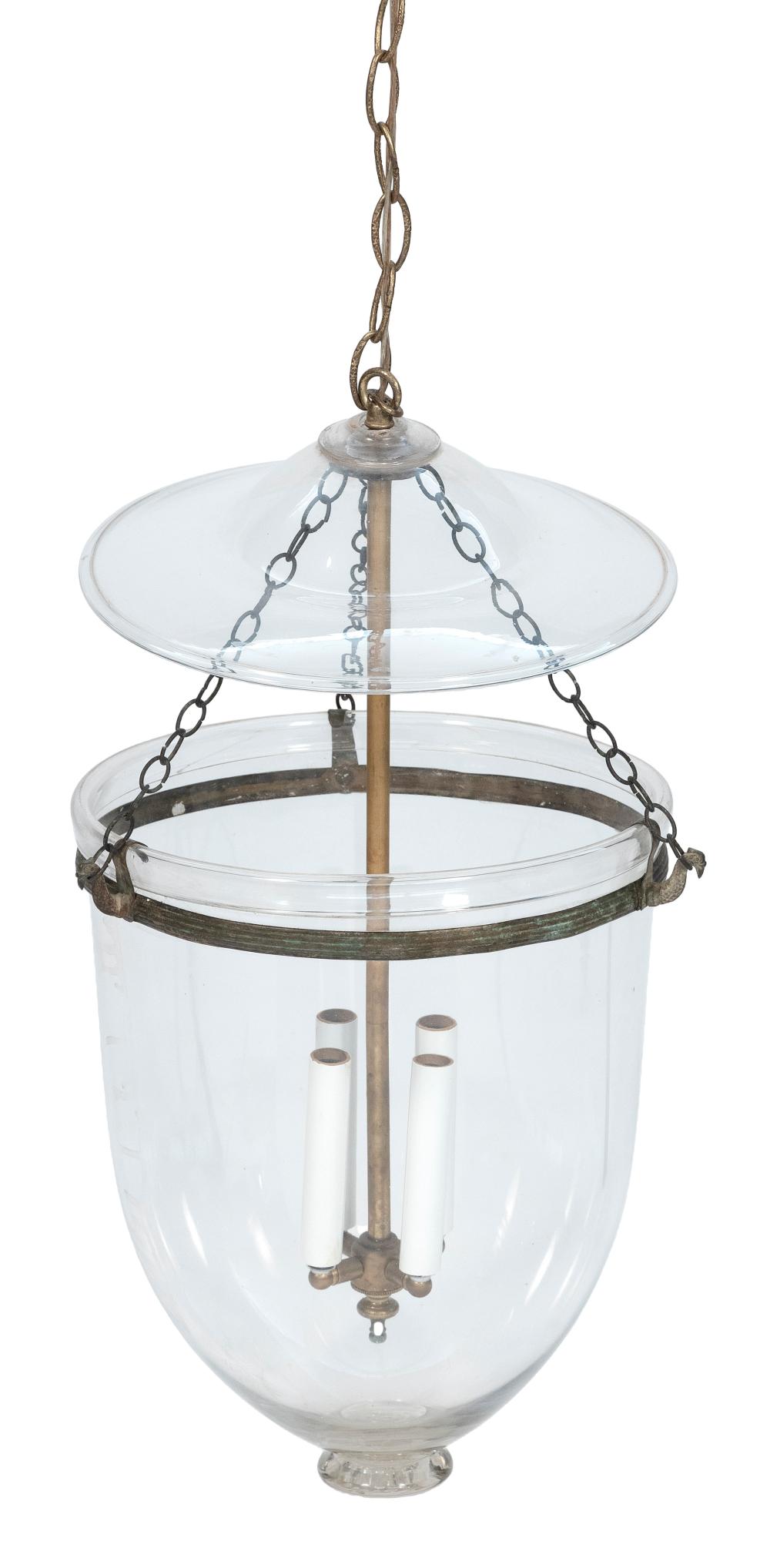 CLEAR GLASS SMOKE BELL LANTERN 34c9e5