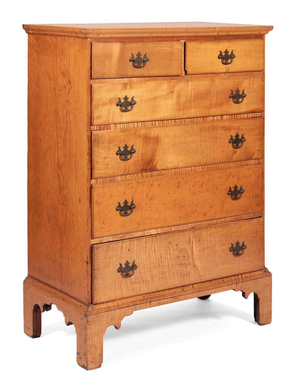CHIPPENDALE TALL CHEST AMERICA  34c9ee