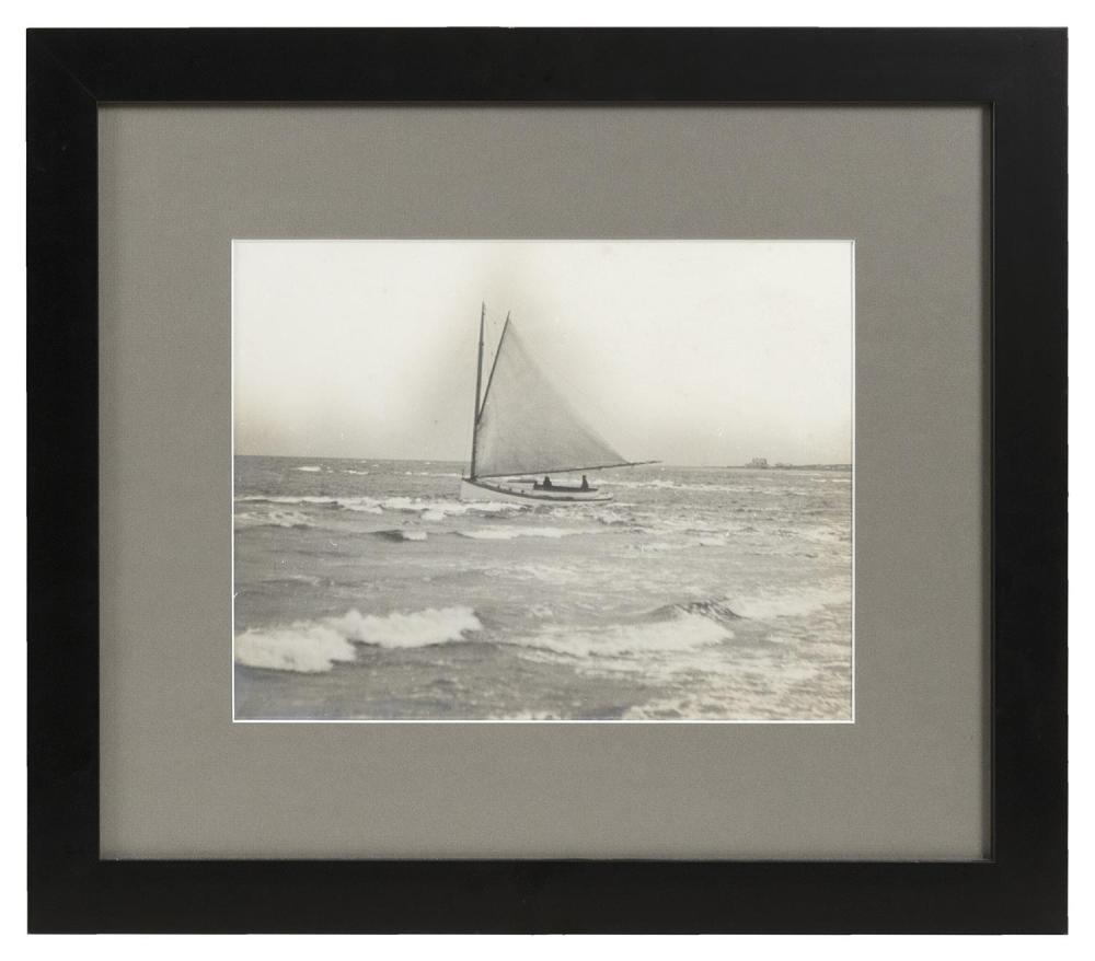 VINTAGE PHOTOGRAPH OF A CATBOAT