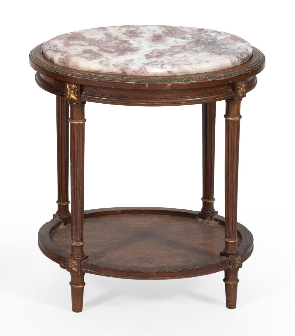MARBLE-TOP STAND 20TH CENTURY HEIGHT