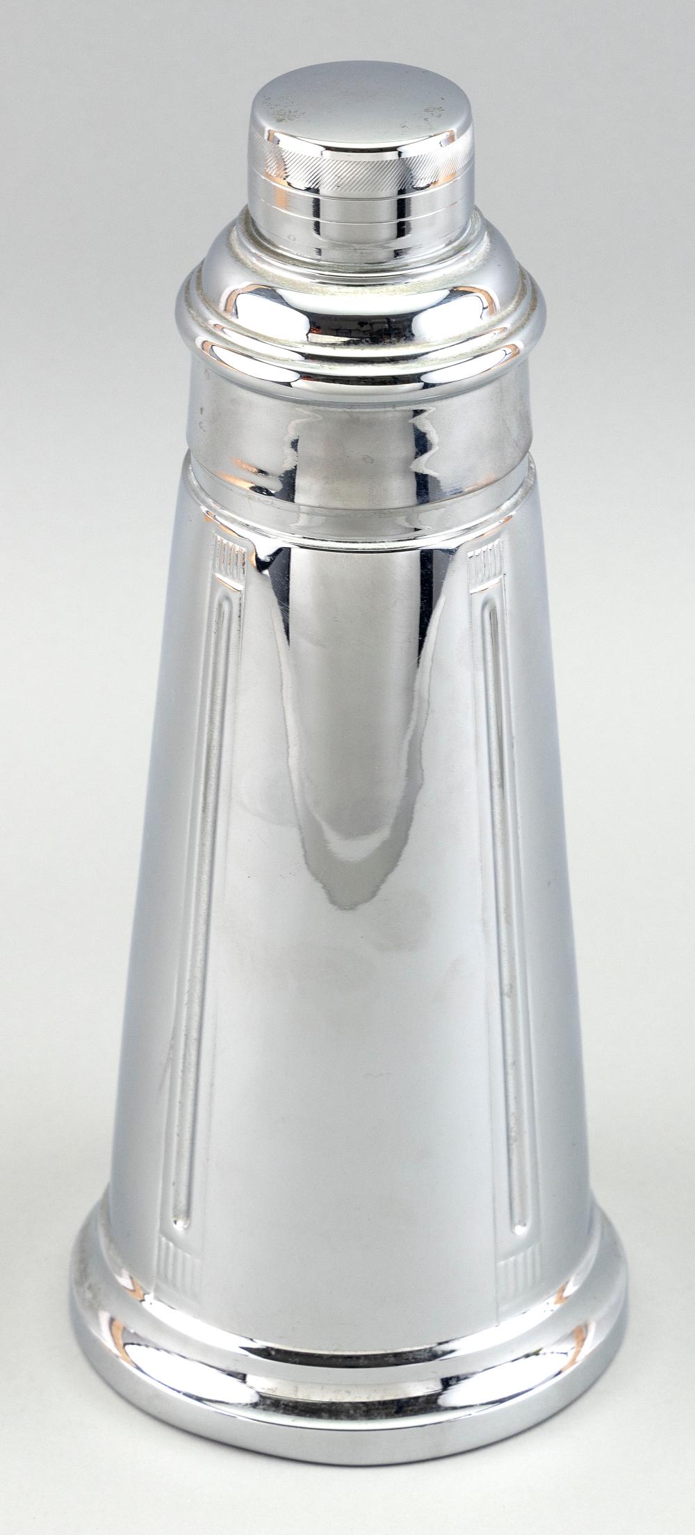 SILVER PLATED LIGHTHOUSE-FORM COCKTAIL