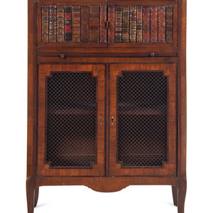 A Louis XV Style Faux Book Cabinet Early 34caca