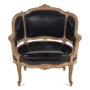 A Louis XV Style Painted and Black