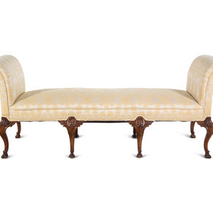 A George II Style Upholstered Bench 20th 34cb01