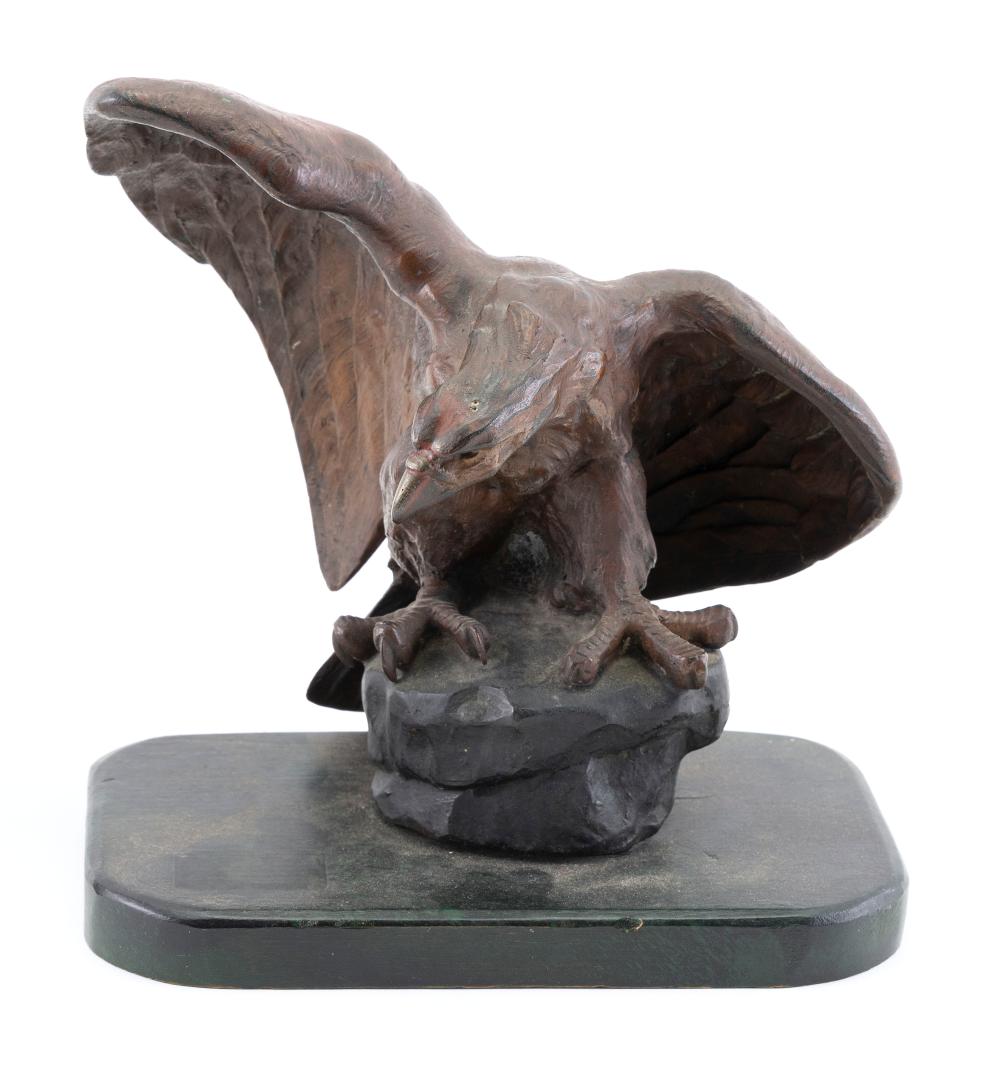 PAINTED BRONZE AMERICAN EAGLE EARLY