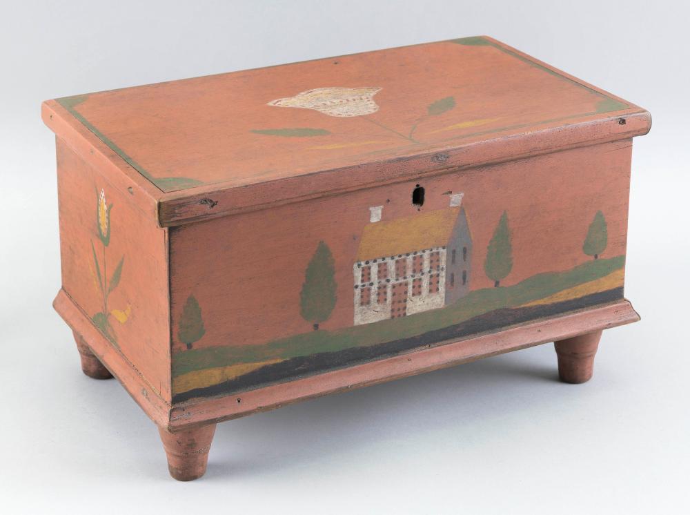 MINIATURE CHEST WITH JACOB WEBER-STYLE