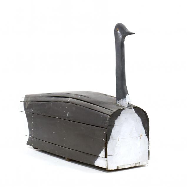 OVERSIZED FOLKY GOOSE DECOY 20th 34a4df