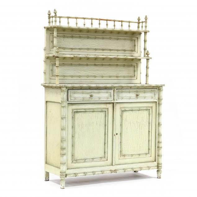 ANTIQUE CONTINENTAL FAUX BAMBOO 34a516