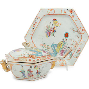 A Chinese Export Famille Rose Hexagonal 34a5ca