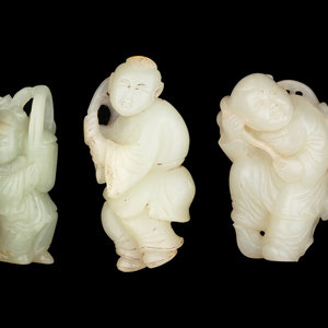 Three Chinese Jade Carvings of 34a5ed
