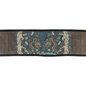 A Chinese Kesi Woven Silk 'Dragon'