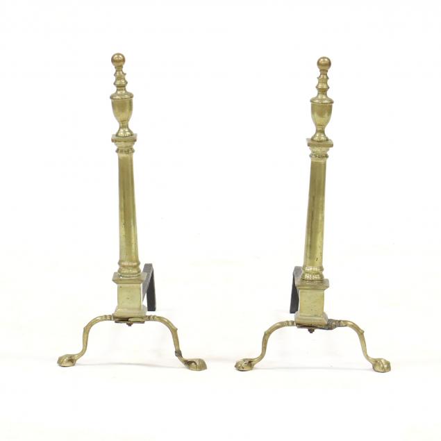 PAIR OF CHIPPENDALE STYLE BRASS 34a676