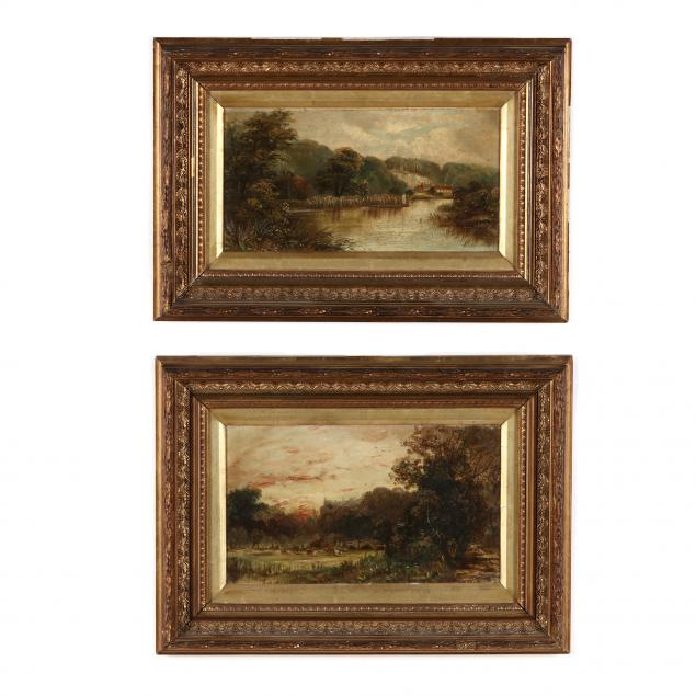 ENGLISH SCHOOL PAIR OF PASTORAL 34a722
