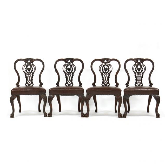 SET OF FOUR IRISH QUEEN ANNE STYLE 34a753
