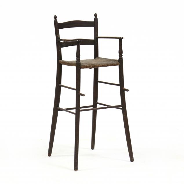 ANTIQUE SHAKER HIGH CHAIR 19th century,