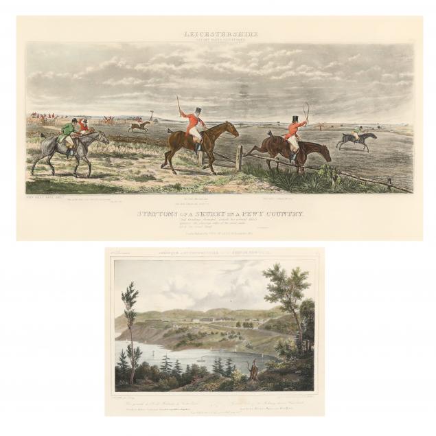 TWO ANTIQUE PRINTS, BY SIR JOHN DEAL