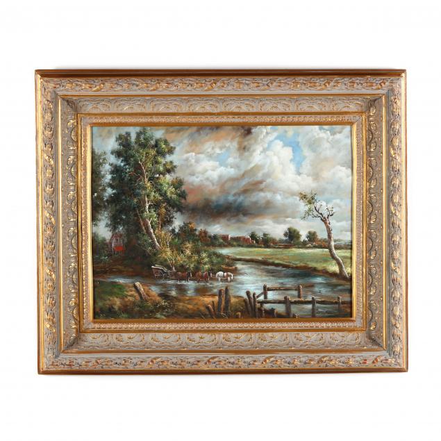 DECORATIVE LANDSCAPE PAINTING WITH