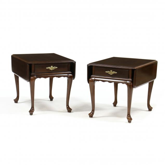 ETHAN ALLEN, PAIR OF CHERRY QUEEN ANNE