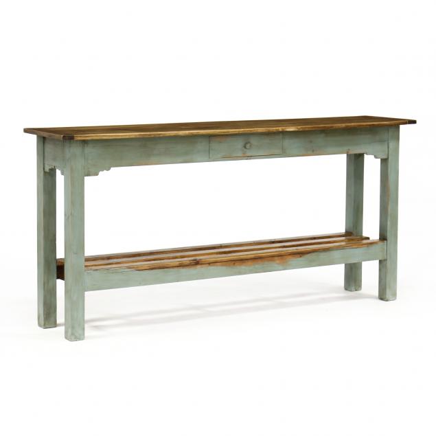 PAINT DECORATED PINE SERVER Contemporary,