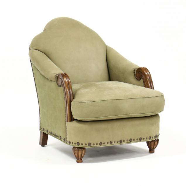 STANFORD FURNITURE LEATHER UPHOLSTERED 34a830