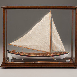 A Painted Wood Model of a Whaling 34a872