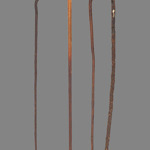 Four Folk Art Carved Canes 19th 20th 34a88c