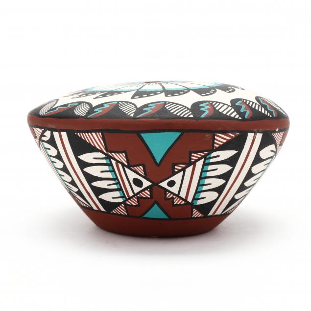 JEMEZ PUEBLO SEED JAR Four color 34a8a5