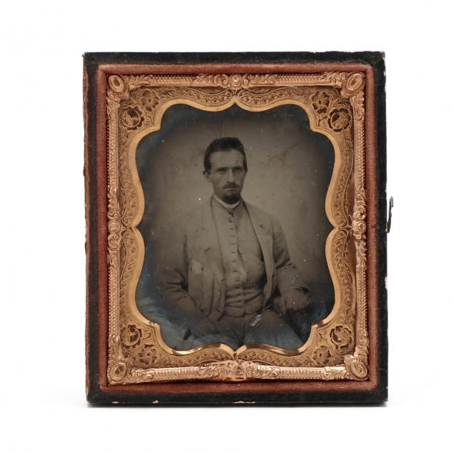 EARLY WAR SIXTH PLATE AMBROTYPE