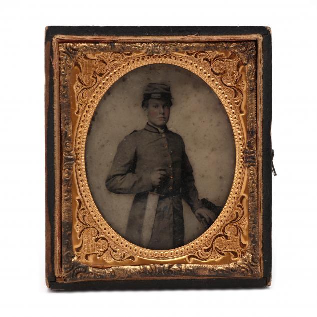 SIXTH PLATE AMBROTYPE OF IDENTIFIED