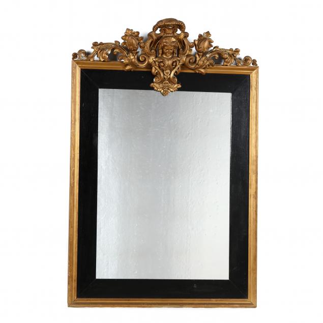 VICTORIAN CARVED AND GILT MIRROR