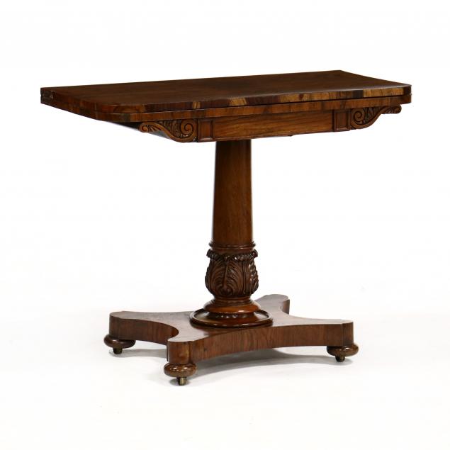 AMERICAN CLASSICAL CARVED ROSEWOOD GAME