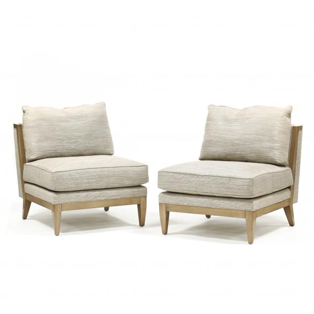 SWAIM, PAIR OF CONTEMPORARY LOUNGE